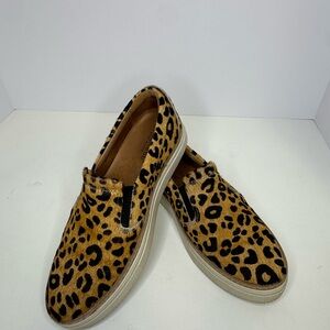 Leopard Print Lucchese after ride slip on